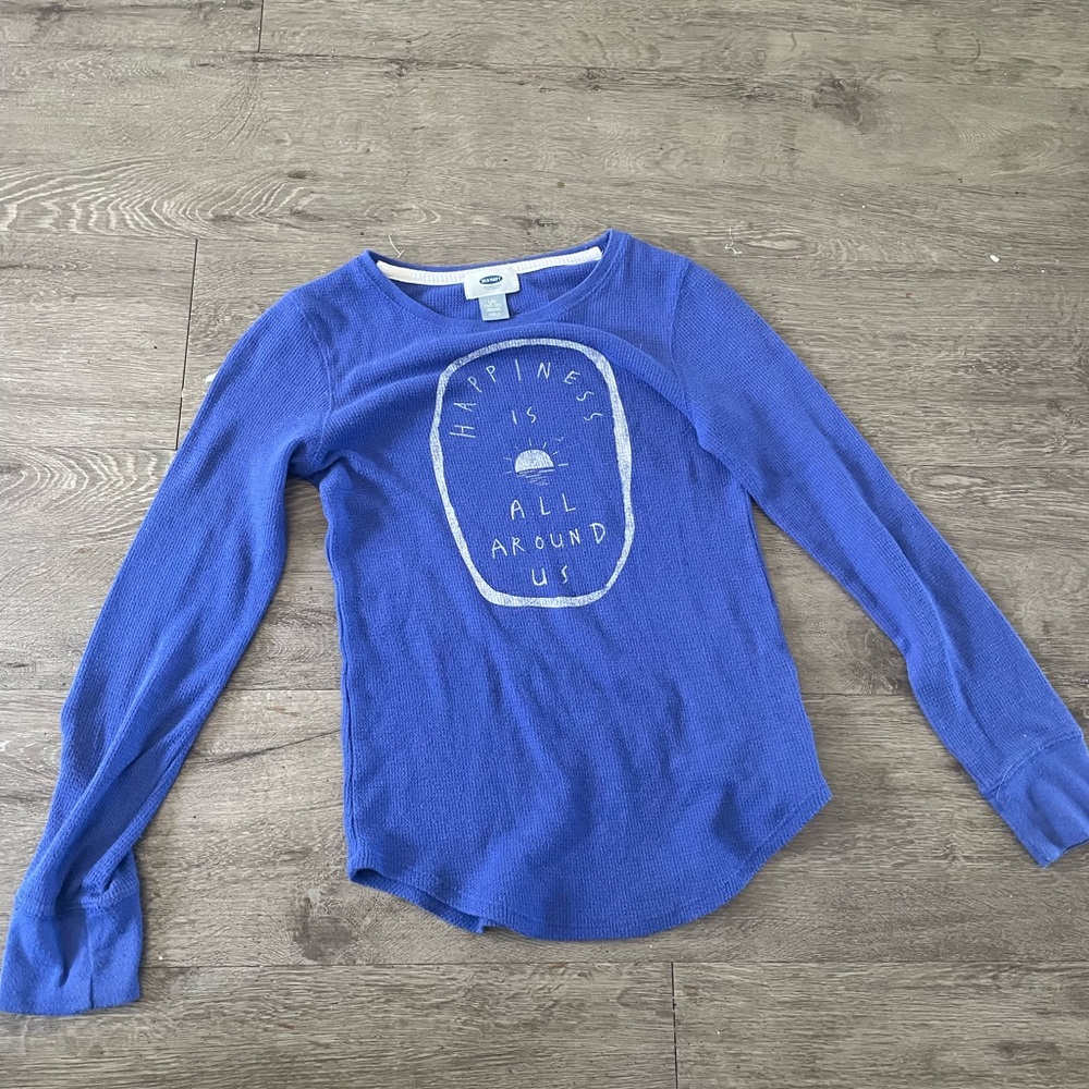 Blue long sleeve shirt
